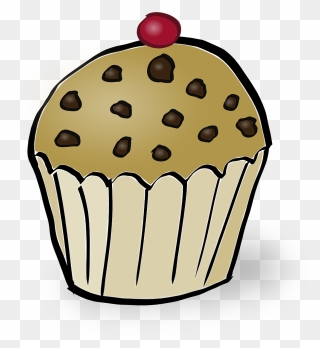 Muffin 20clipart - Chocolate Chip Muffin Clipart - Png Download