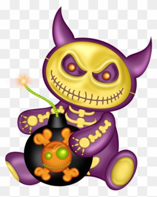 Halloween Clip Art Creepy - Scary Creatures Clipart Halloween - Png Download
