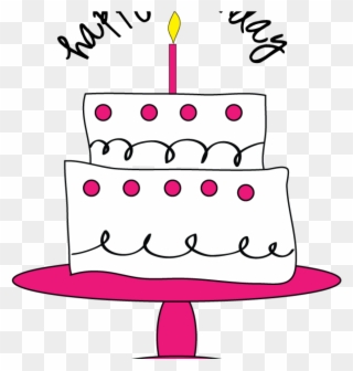 Free Cake Clipart Images Free Birthday Cake Clipart - Girly Birthday Cake Clipart - Png Download