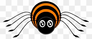 Spider Clipart Orange Spider - Cartoon Free Spider Clipart - Png Download