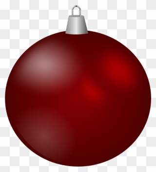 Free - Red Christmas Ornament Transparent Background Clipart