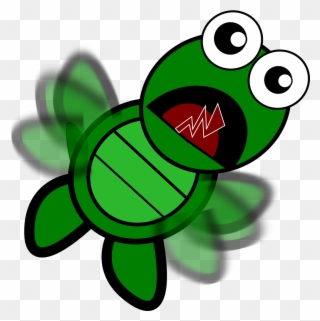 Turtle Falling Clipart - Png Download
