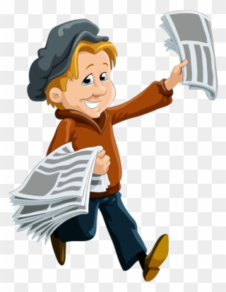 Jornaleiro Art For Kids, Crafts For Kids, Games For - Newspaper Delivery Boy Png Clipart