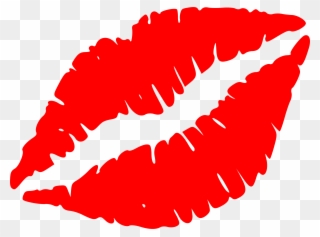 Clipart - Red Lips - Red Lips Watercolor Painting - Png Download