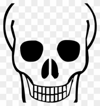 Skull Icon Black And White Clipart