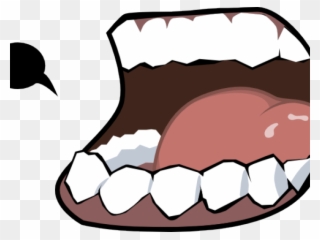 Cartoon Lips Clipart - Mouth Eating Clip Art - Png Download