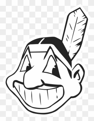Png Transparent Stock America Clipart Black And White - Cleveland Indians Logo Black And White