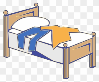 Bed Empty Pillow - Getting Dressed Clipart - Png Download