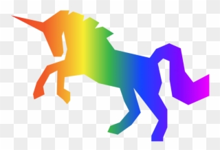 Rainbow Unicorn Transparent Clipart Unicorn Clip Art - Rainbow Unicorn Transparent - Png Download