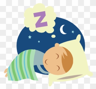 Kids And Sleep - Cartoon Picture Of Bedtime Clipart