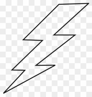 Lightning Black Bolt Clip Art - Lightning Bolt Clipart - Png Download