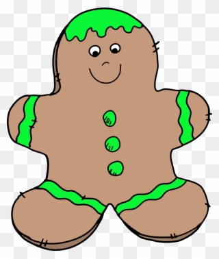 Christmas Cookie Clipart - Gingerbread Man - Png Download