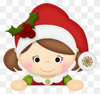 Craft - Christmas Girl Clipart - Png Download