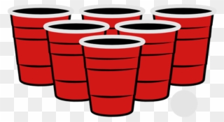 Beer Pong Champion Party Animal Label By - Beer Pong Cups Clipart - Png Download