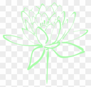 Mint Cliparts - Mint Green Flower Clip Art - Png Download