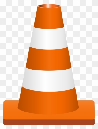 View Full Size - Orange Cone Clipart Transparent - Png Download