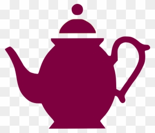 Teapot Pouring Magenta Clip Art At Clker - Teapot Silhouette - Png Download