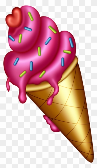 Pp 25 - Candyland Ice Cream Cone Clipart