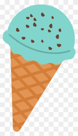チョコミントのアイスクリームのイラスト アイス クリーム ミント