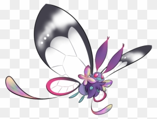 Pokemon 10012 Shiny Mega Butterfree Pokedex Clipart