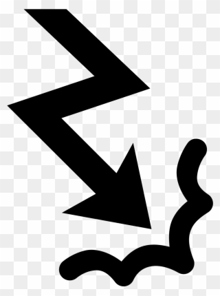 This Is An Icon Of An Arrow Pointing Downwards Towards Clipart