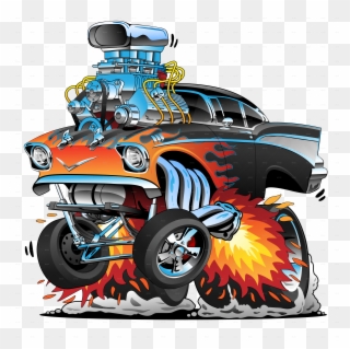 Streetrod V4 Gasser Clipart
