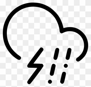 Sleet Storm Cloud Lightning Rain Comments Clipart