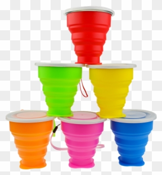 Portable Silicone Cup Collapsible Travel Cup Clipart