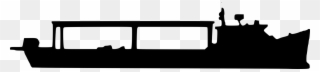 Silhouette Rectangle Watercraft Clipart