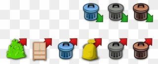 Rubbish Bins & Waste Paper Baskets Plastic Recycling Clipart