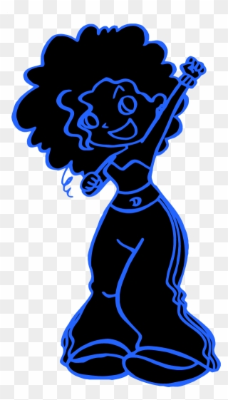 Rave Girl 2p Clipart