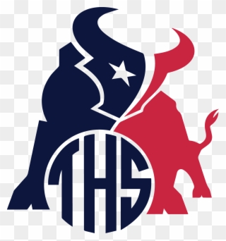 Houston Texans Toro Monogram Decal Clipart