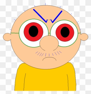 Joey Slikk With Short Mustache And Red Eyes Angry 800 Clipart