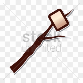 Marshmellow Clipart Marshmallow Stick - Png Download