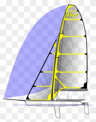 49er Dinghy Wikipedia Diagram Of Asail Boat Parts Of Clipart