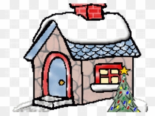 Christmas House Clipart - Png Download