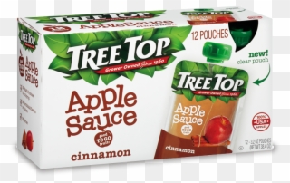 Tree Top Cinnamon Apple Sauce Pouch 4 Pack Tree Top Clipart
