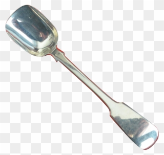 English Georgian Sterling Silver Shovel Spoon 1825 Clipart