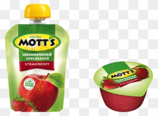 Mott's® Unsweetened Applesauce Strawberry Mott's® Unsweetened Clipart