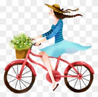 Bicycle Illustration Cartoon Riding A Clipart