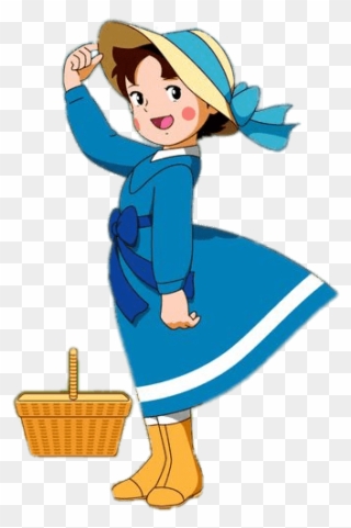 Heidi In Blue Dress Clipart
