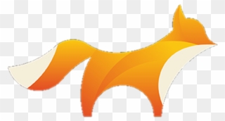 Animales Zorro Diceño Degradado New Nuevo Simple Logo Clipart