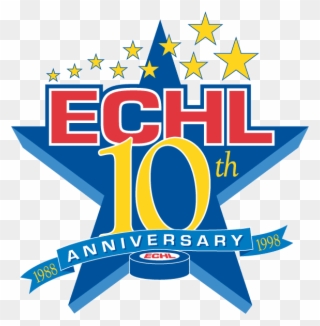 East Coast Hockey League Anniversary Logo Clipart