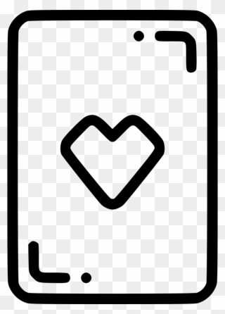 Casino Playing Card Heart Gamble Luck Comments Clipart