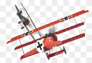 Plane Clipart Red Baron - Png Download