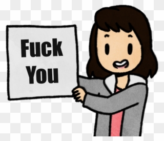 Fuck I You Facial Expression Text Cartoon Human Behavior Clipart