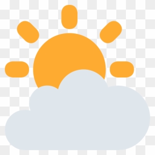 Sun Behind Cloud Sticker By Twitterverified Account Clipart