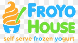 Froyo House Shop Logo, Frozen Yogurt, Ice Cream, Yogurt - Fro Yo Clipart