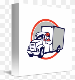 Driver Clipart Delivery Driver - Delivery Driver Cartoon - Png Download