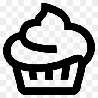 Its A Cupcake With A Large Portion Of Frosting Which - Confectionery Icon Clipart